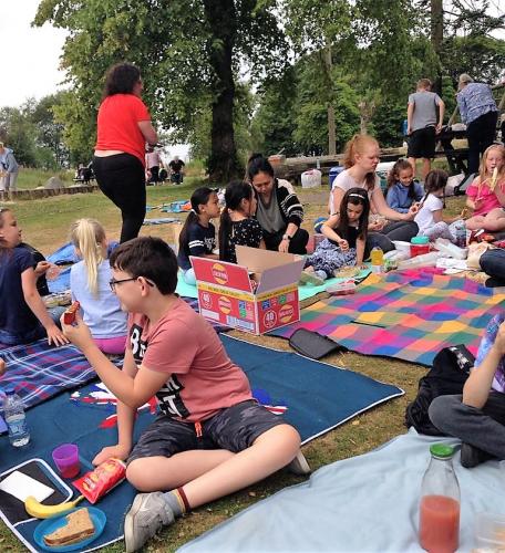 Kids Club having a picnic